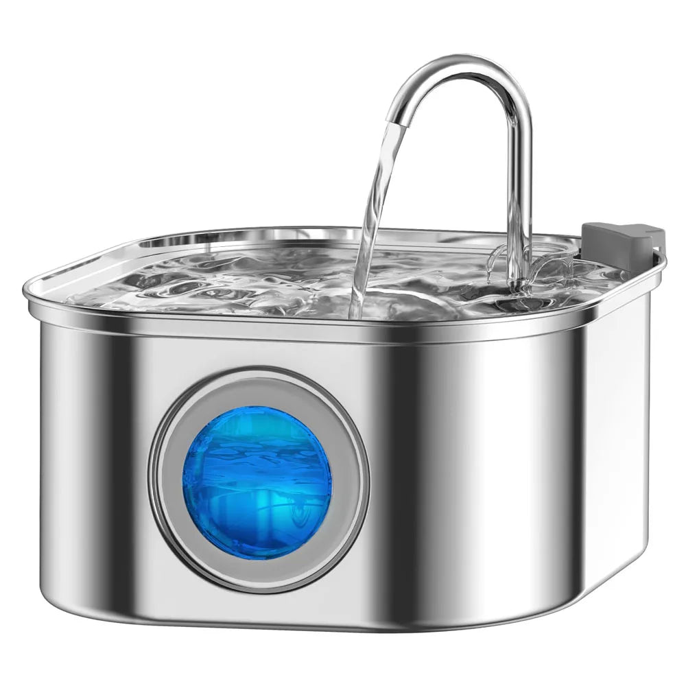 Purrify Stainless Steel Water Fountain