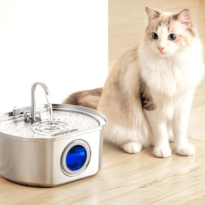 Purrify Stainless Steel Water Fountain
