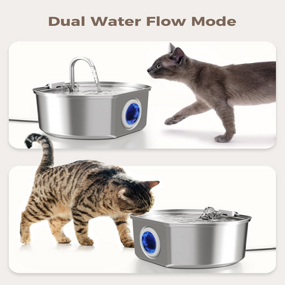 Purrify Stainless Steel Water Fountain