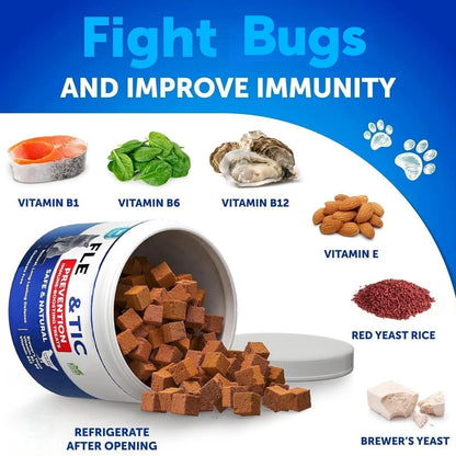 Flea & Tick Control Chewable Treats for Cats